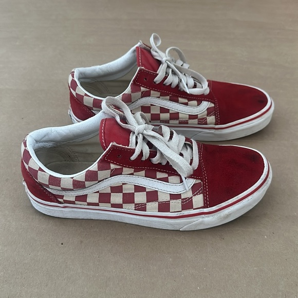 Vans SK8-Low Checkered Red - Picture 3 of 13